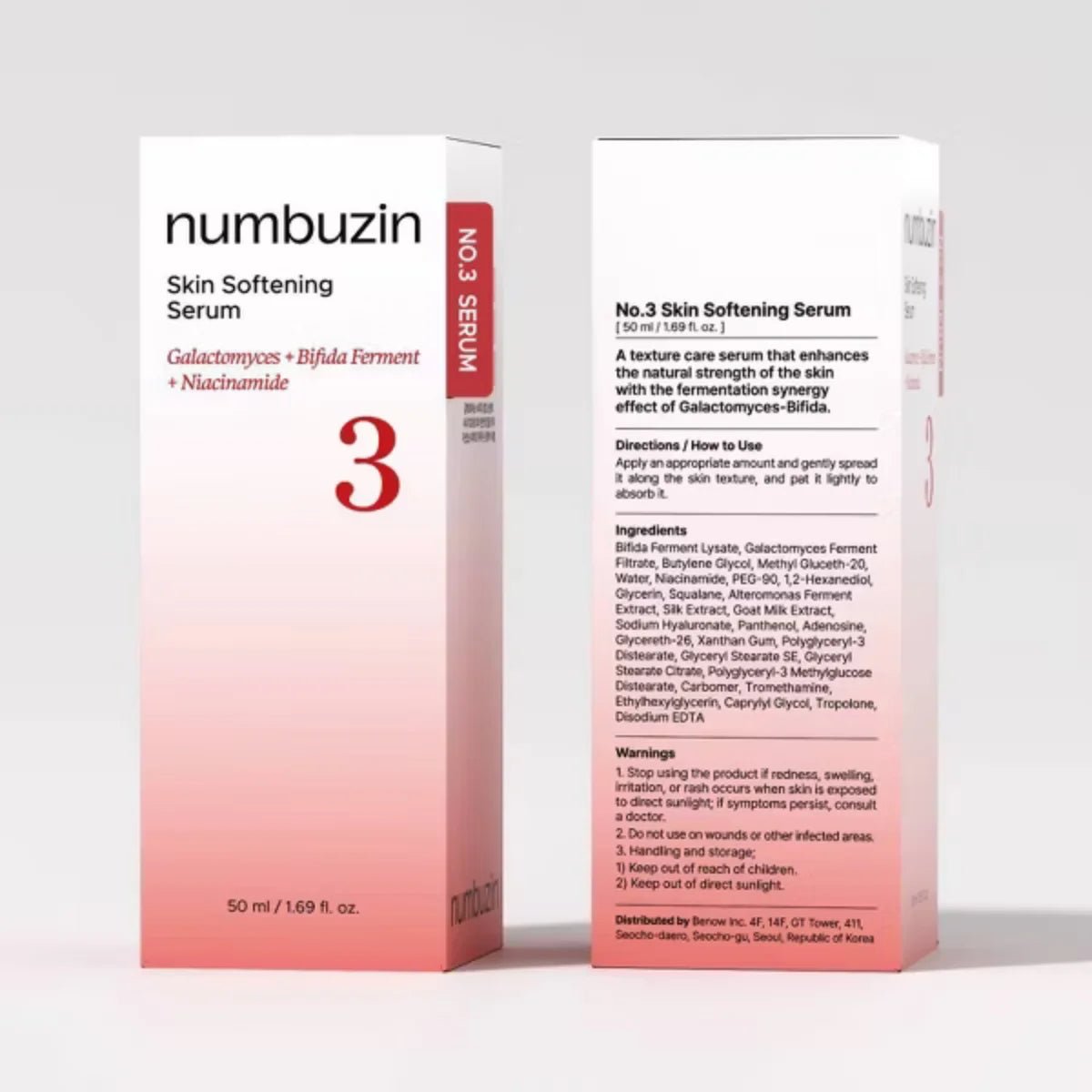 Numbuzin No.3 Skin Softening Serum 50ml Lakinza K-beauty