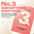 Numbuzin No.3 Tingle - Pore Softening Sheet Mask 27ml | Lakinza K - beauty Canada