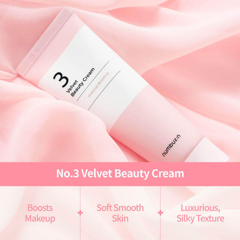 Numbuzin No.3 Velvet Beauty Cream 60ml Lakinza K-beauty