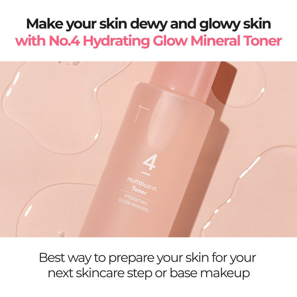 Numbuzin No.4 Hydrating Glow Mineral Toner 200ml | Lakinza K - beauty Canada