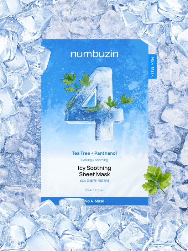 numbuzin No.4 Icy Soothing Sheet Mask 27ml | Lakinza K - beauty Canada