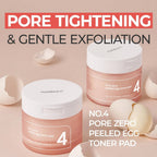 numbuzin No.4 Pore Zero Peeled Egg Toner Pad 190ml / 70pads | Lakinza K - beauty Canada