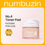 Numbuzin No.4 Pore Zero Peeled Egg Toner Pad 190ml / 70pads Lakinza K-beauty