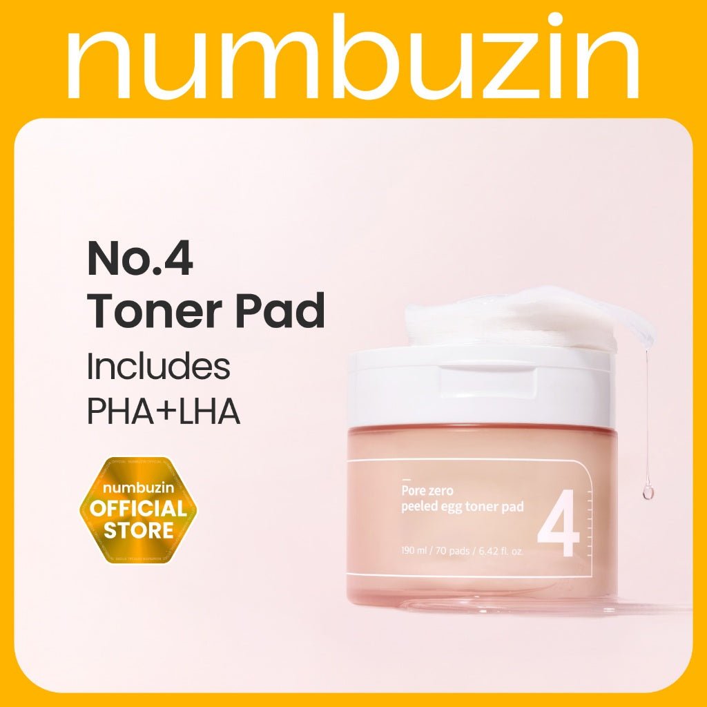 Numbuzin No.4 Pore Zero Peeled Egg Toner Pad 190ml / 70pads Lakinza K-beauty