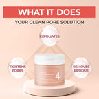 numbuzin No.4 Pore Zero Peeled Egg Toner Pad 190ml / 70pads | Lakinza K - beauty Canada