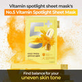 Numbuzin No.5 Vitamin Spotlight Sheet Mask - 1PC | Lakinza K - beauty Canada