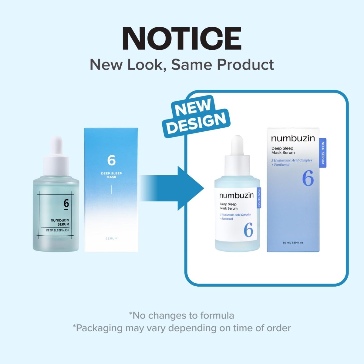 Numbuzin No.6 Deep Sleep Mask Serum 50ml Lakinza K-beauty