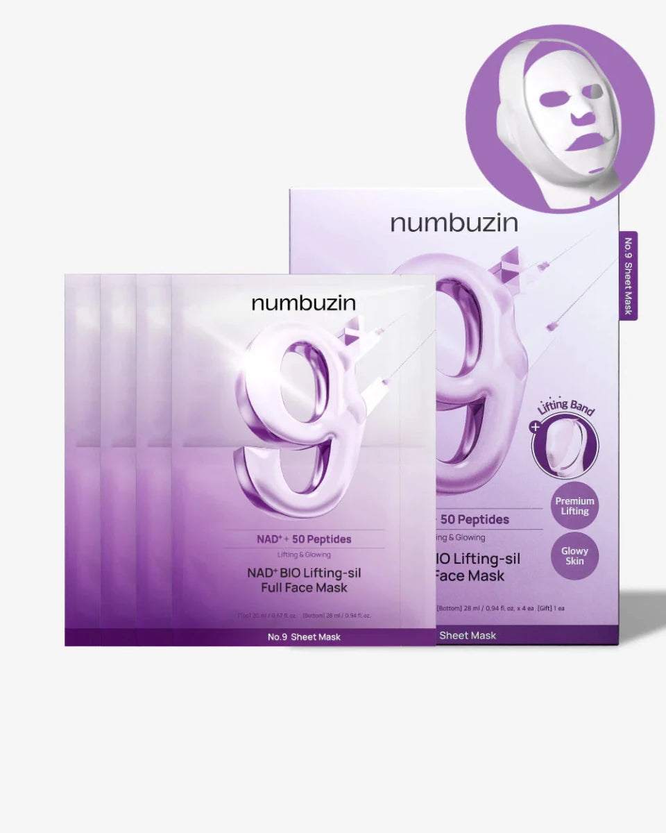 Numbuzin No.9 NAD Bio Lifting Full Cover Facial Mask 48ml - 1 PC Lakinza K-beauty