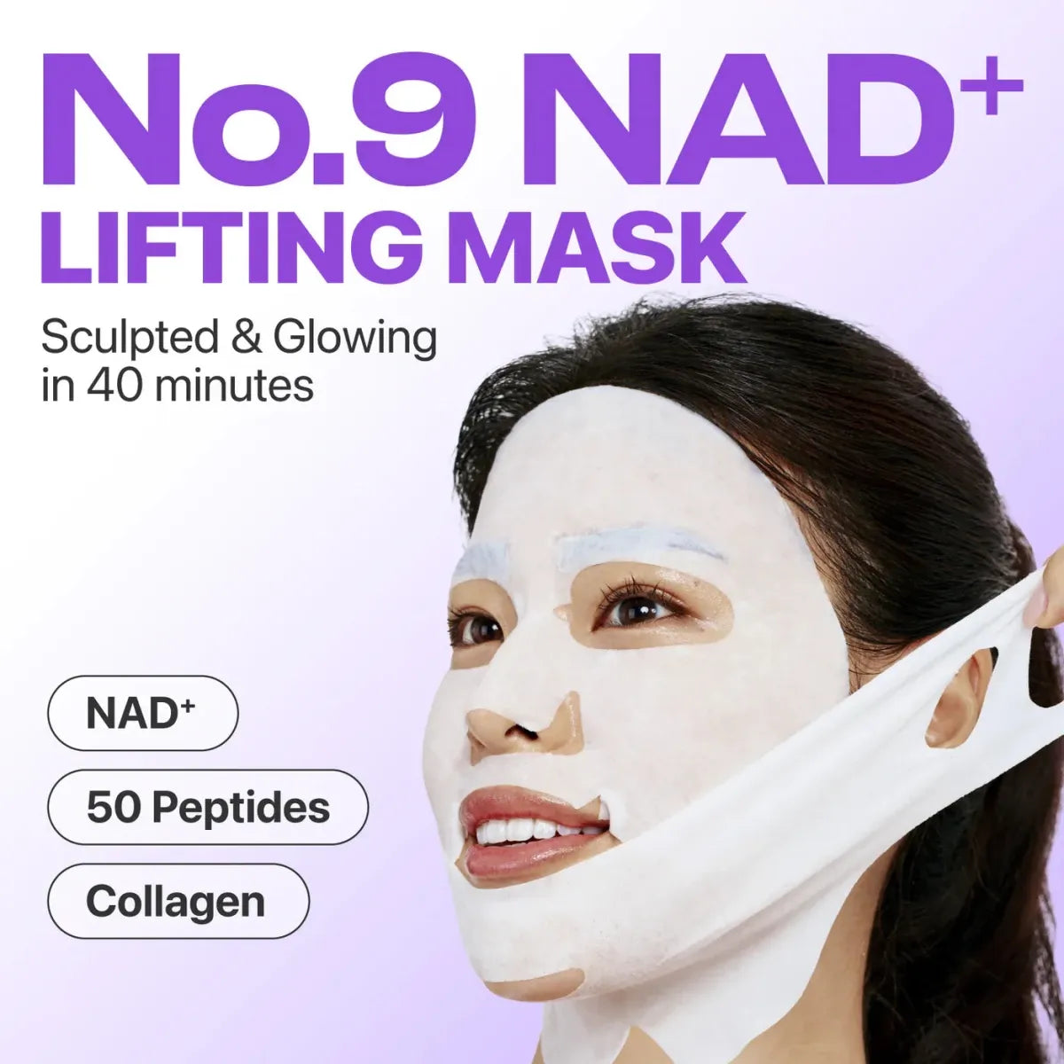 Numbuzin No.9 NAD Bio Lifting Full Cover Facial Mask 48ml - 1 PC Lakinza K-beauty