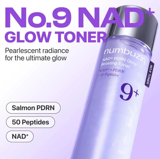 Numbuzin No.9+ NAD+ PDRN Glow Boosting Toner 150ml | Lakinza K - beauty Canada