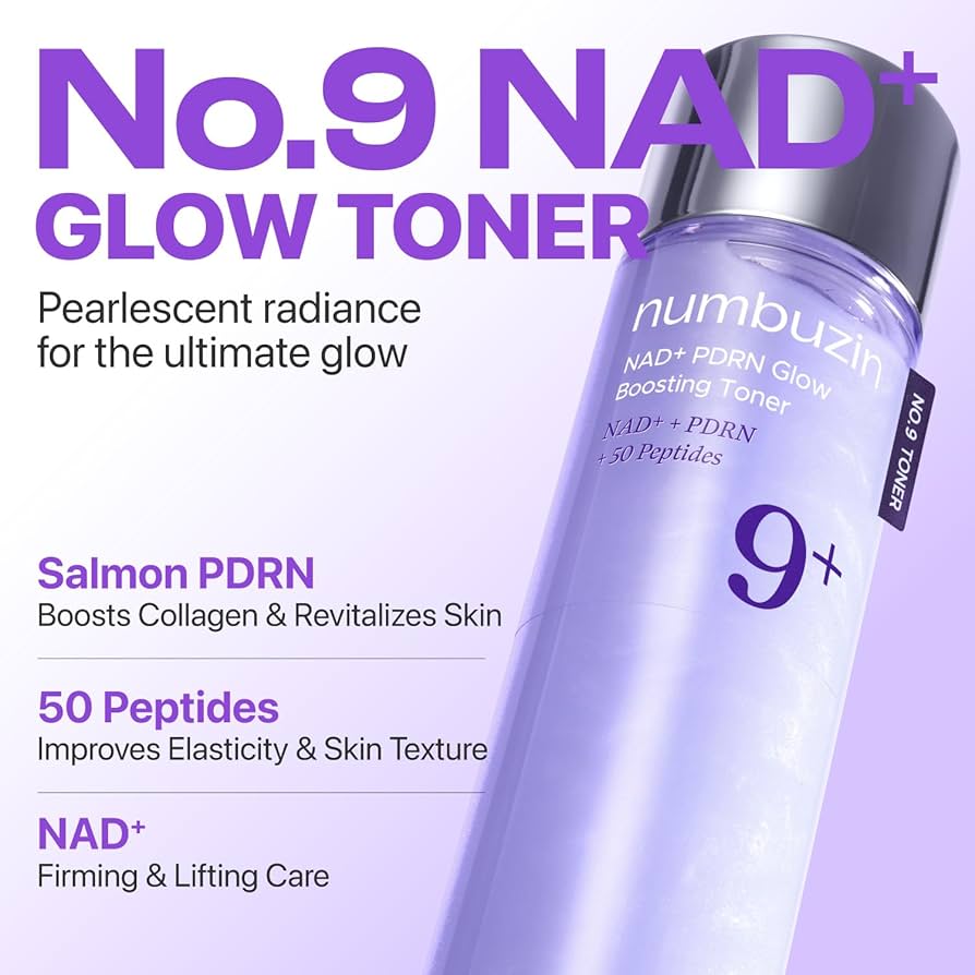 Numbuzin No.9 NAD+ PDRN Lifting & Glowing Set For Mature Skin Lakinza K-beauty