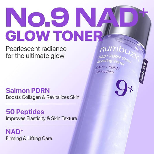 Numbuzin No.9 NAD+ PDRN Lifting & Glowing Set For Mature Skin | Lakinza K - beauty Canada