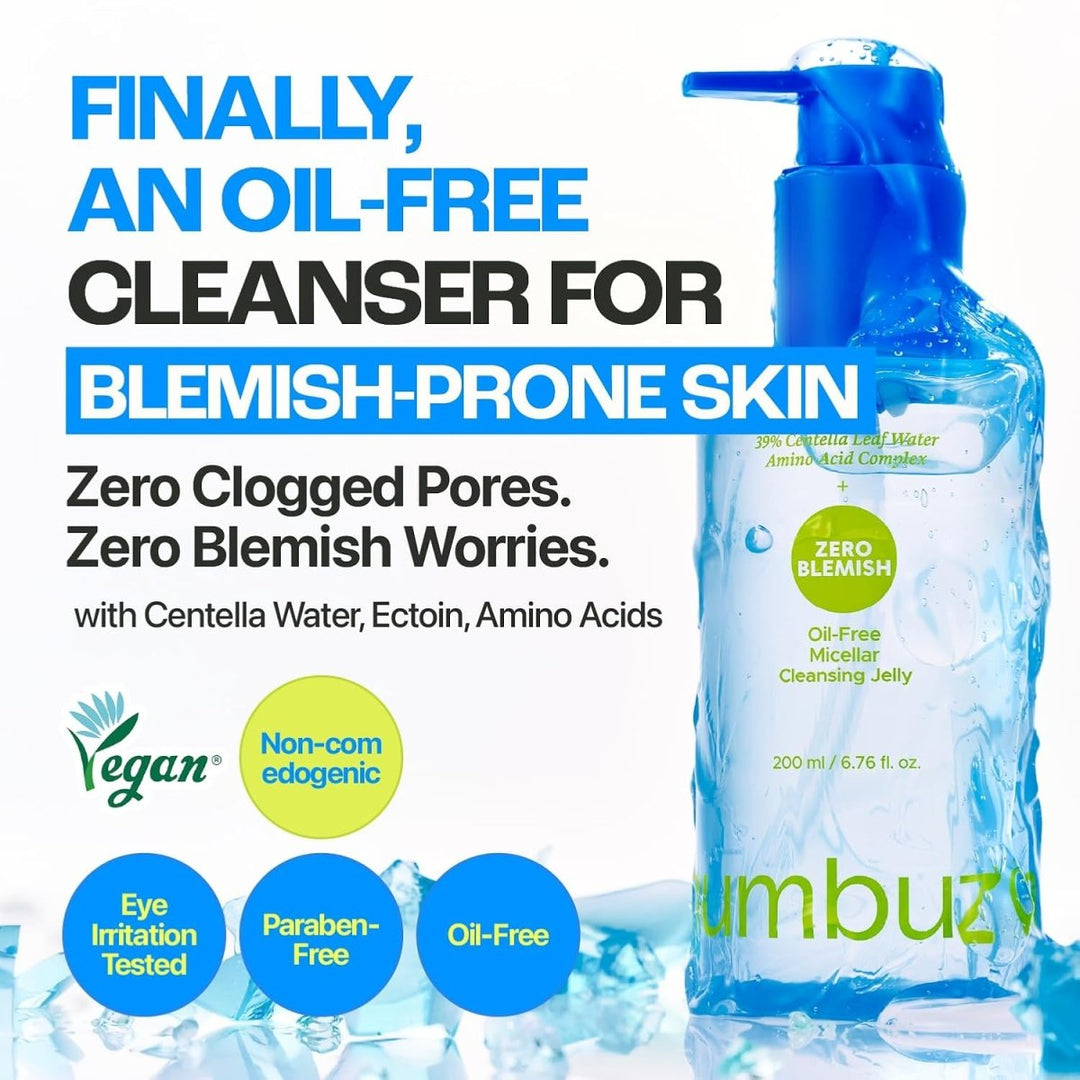 Numbuzin Zero Blemish Oil-Free Micellar Cleansing Jelly 200ml Lakinza K-beauty