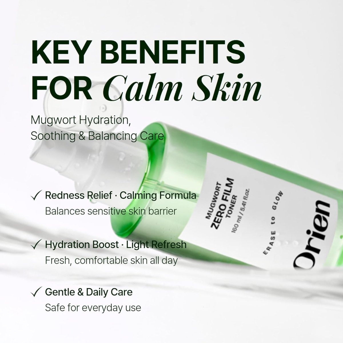 Orien Mugwort Soothe In Toner 160ml | Lakinza K - beauty Canada