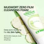 Orien Mugwort Zero Film Cleansing Foam 150ml | Lakinza K - beauty Canada