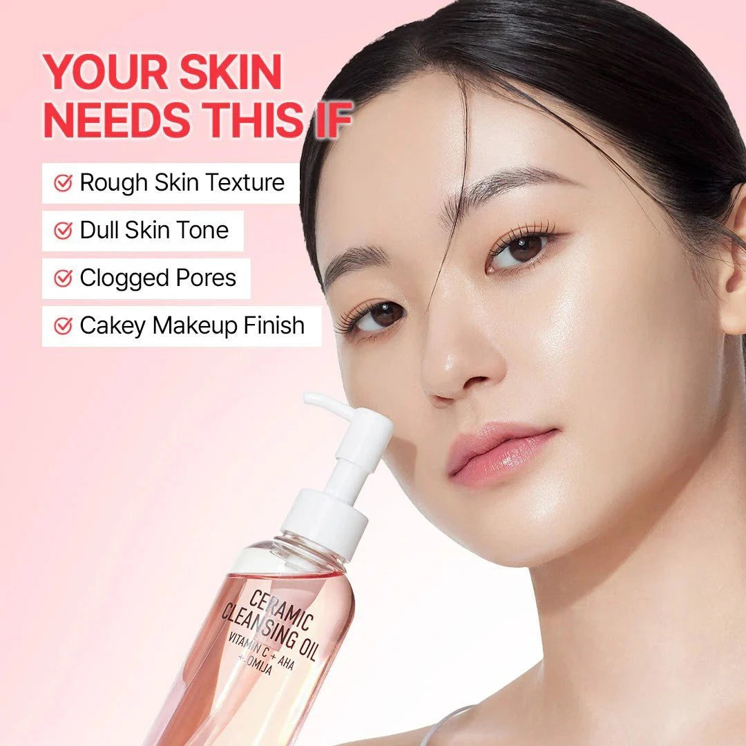 Parnell AHA Omija Ceramic Cleansing Oil 200ml Lakinza K-beauty