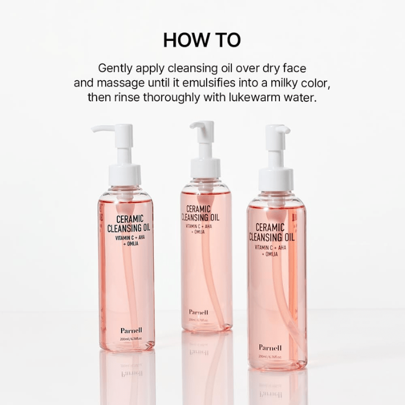 Parnell AHA Omija Ceramic Cleansing Oil 200ml | Lakinza K - beauty Canada