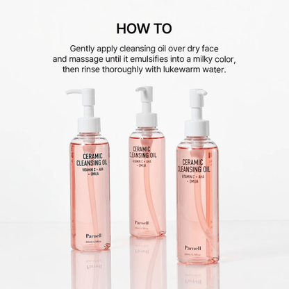 Parnell AHA Omija Ceramic Cleansing Oil 200ml | Lakinza K - beauty Canada