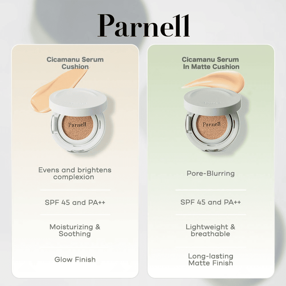 Parnell Cicamanu Serum In-Matte Cushion 15g Lakinza K-beauty