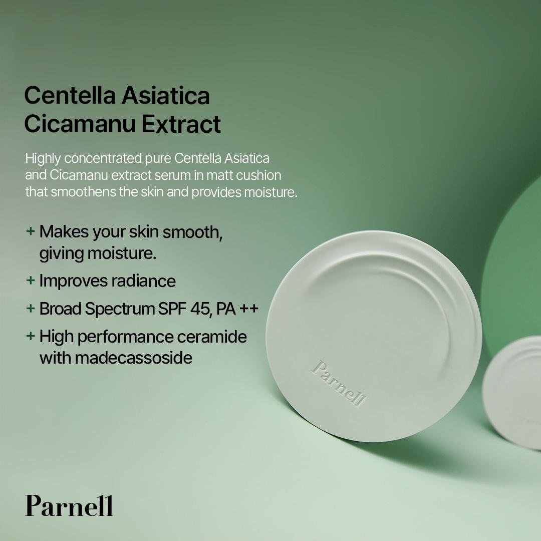 Parnell Cicamanu Serum In-Matte Cushion 15g Lakinza K-beauty