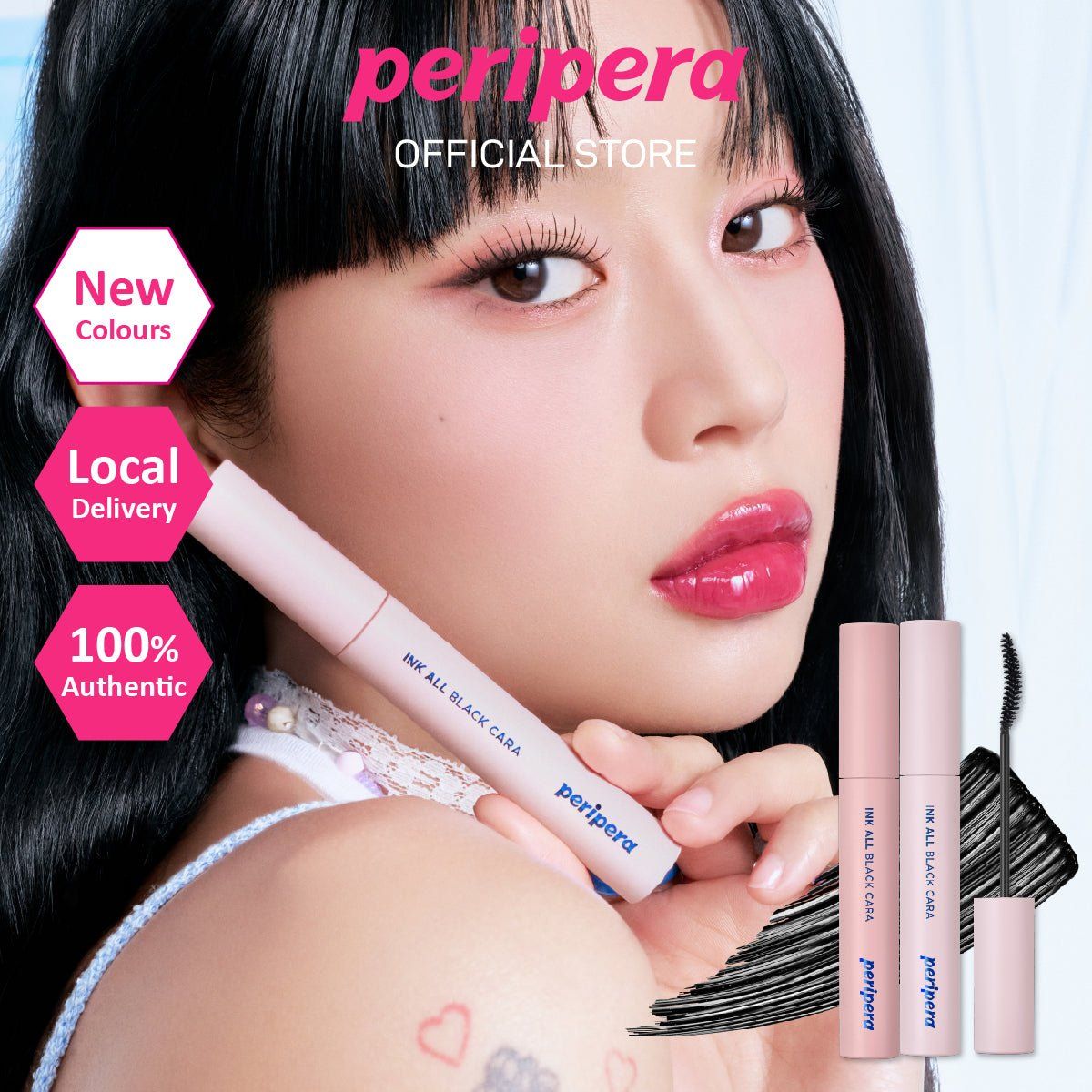 Peripera Ink All Black Cara 7g Lakinza K-beauty