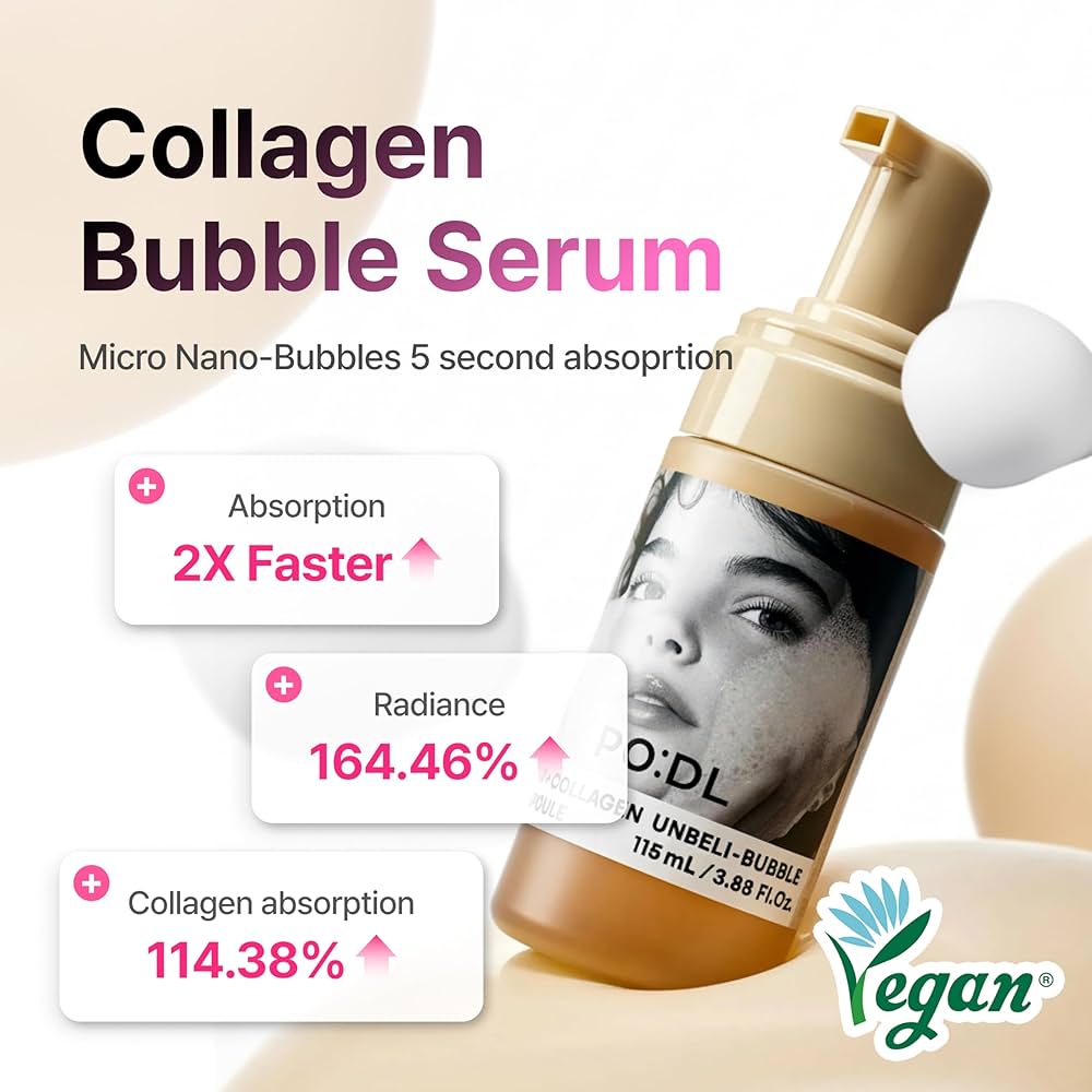 PO:DL Bam Collagen Unbeli - Bubble Ampoule 115ml Lakinza K-beauty