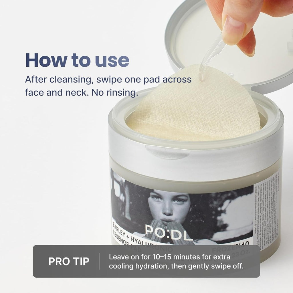 PO:DL Barley Hyaluronic Frozen40 Essence Pads 120g / 70pcs | Lakinza K - beauty Canada
