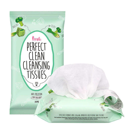 PRRETI Perfect Clean Daily Cleansing Tissues 30pcs