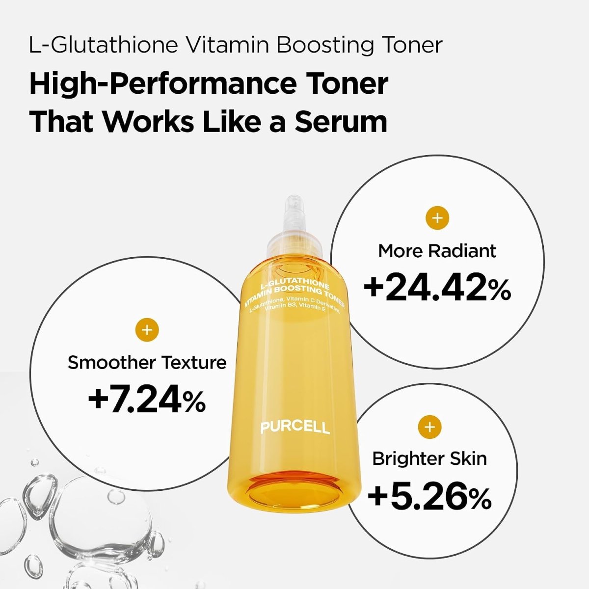Purcell L-Glutathione Vitamin Boosting Toner 150ml Lakinza K-beauty