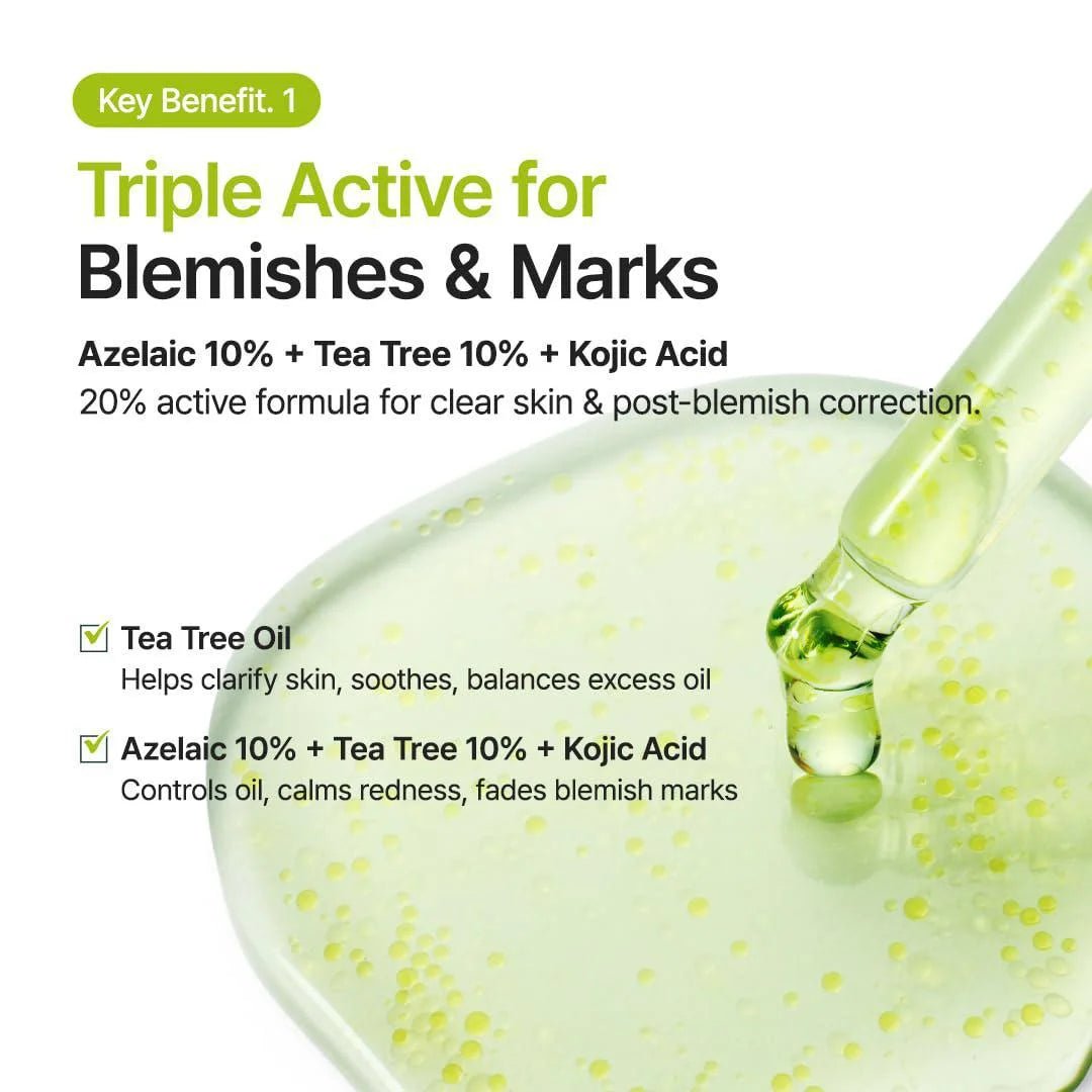 Purito Azelaic Acid 10 Kojic Tea Tree Serum 30ml Lakinza K-beauty