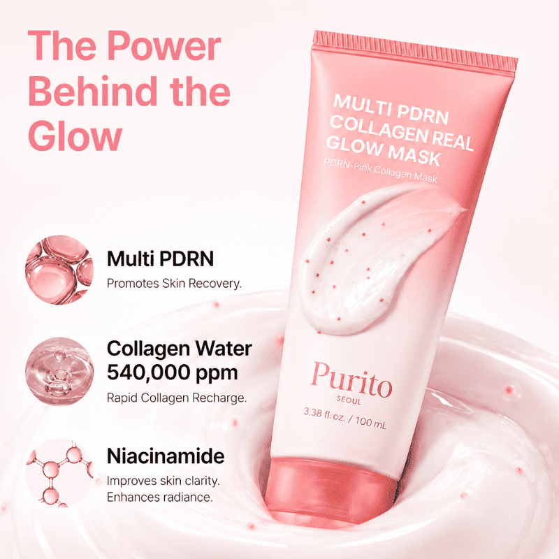 Purito Multi PDRN Collagen Real Glow Mask 100ml Lakinza K-beauty