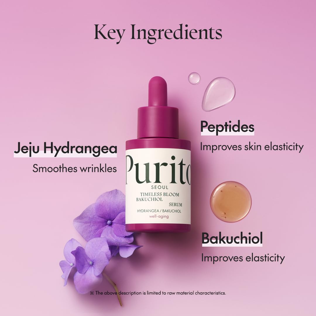 Purito Timeless Bloom Bakuchiol Serum 30ml Lakinza K-beauty