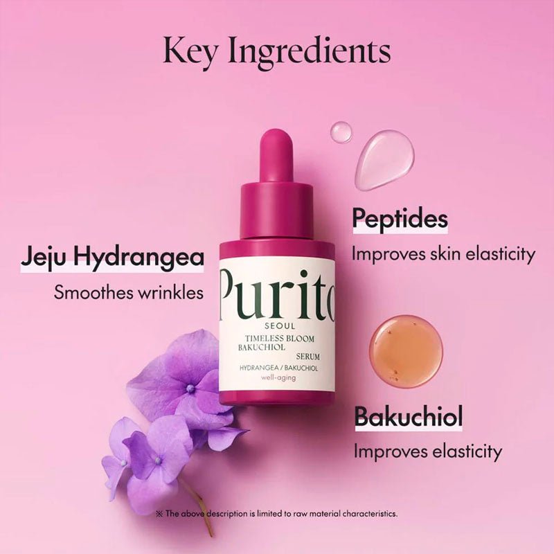 Purito Timeless Bloom Bakuchiol Serum 30ml | Lakinza K - beauty Canada