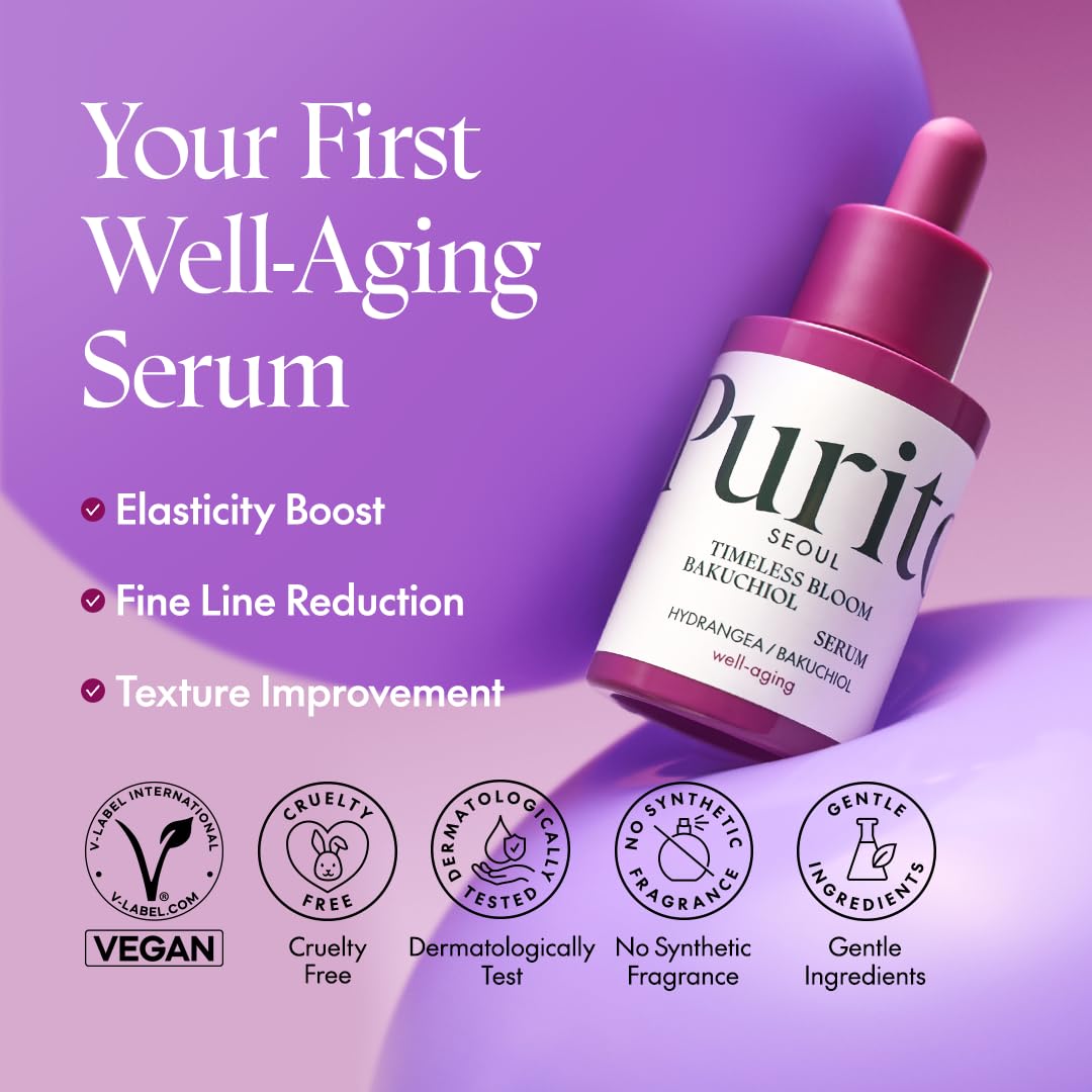 Purito Timeless Bloom Bakuchiol Serum 30ml Lakinza K-beauty
