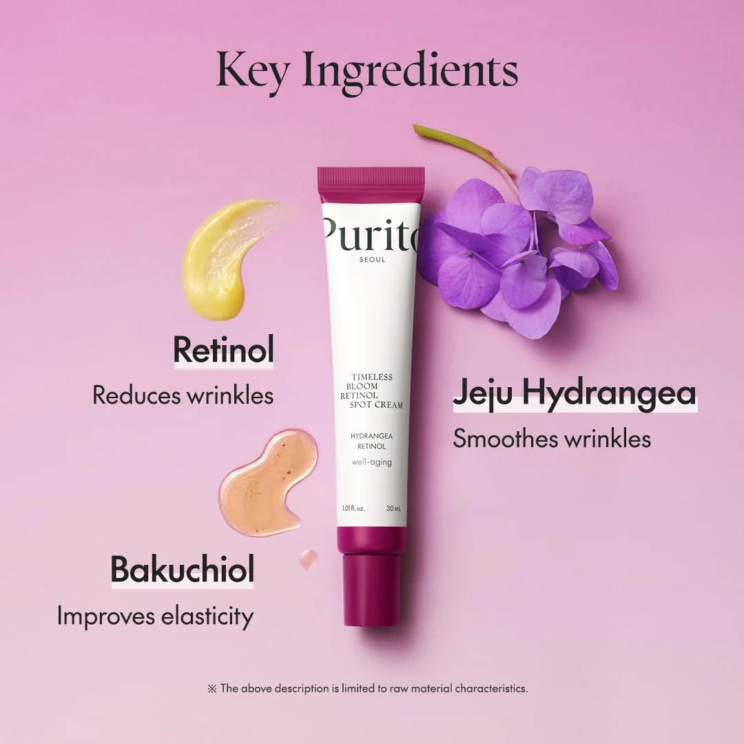 Purito Timeless Bloom Retinol Spot Cream 30ml Lakinza K-beauty