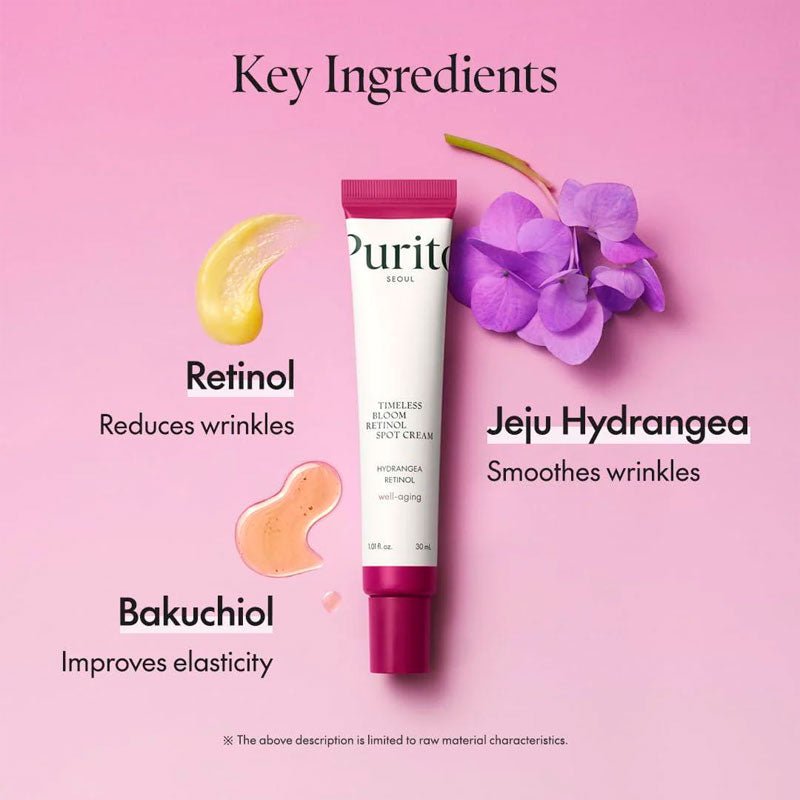 Purito Timeless Bloom Retinol Spot Cream 30ml | Lakinza K - beauty Canada
