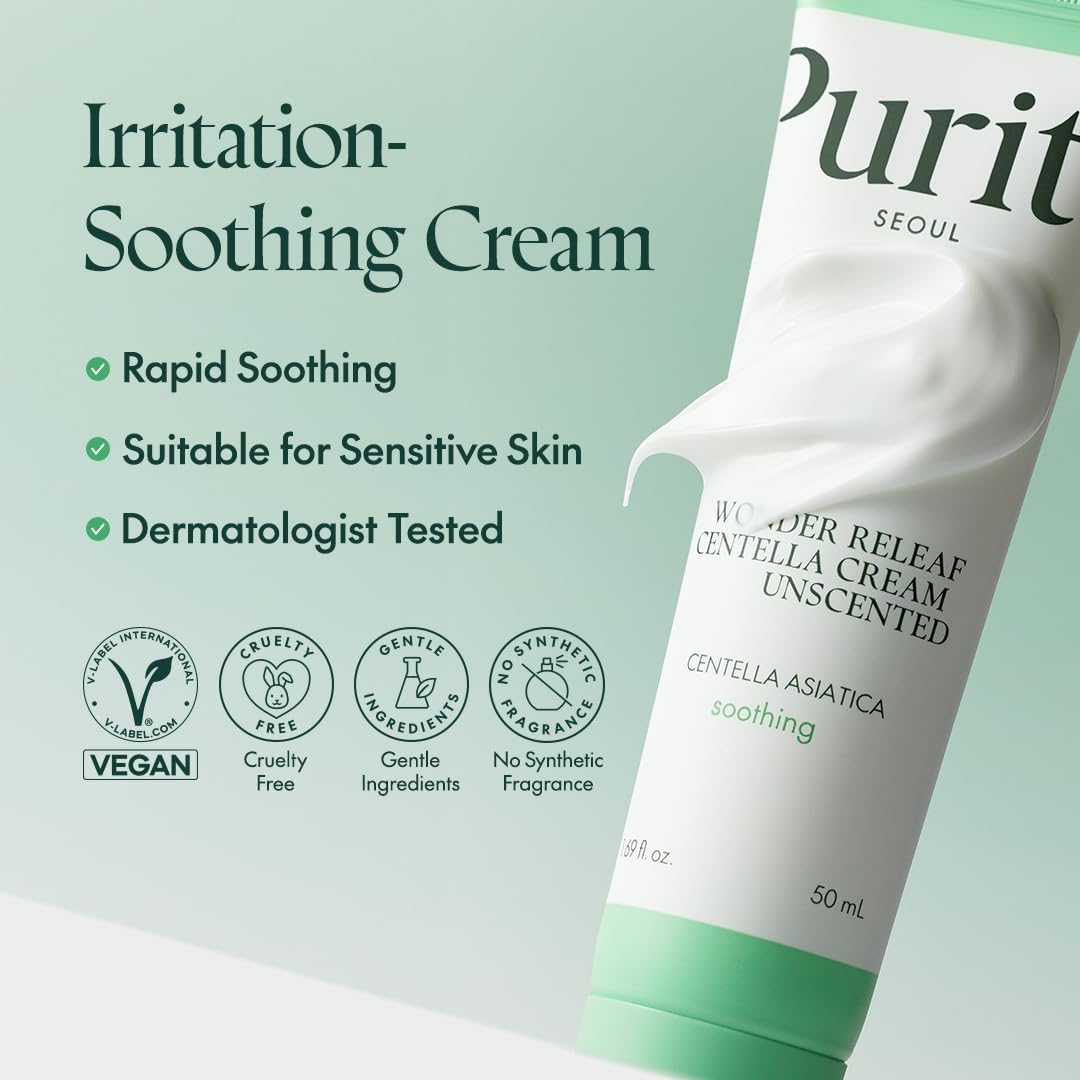 Purito Wonder Releaf Centella Cream Unscented 50ml Lakinza K-beauty
