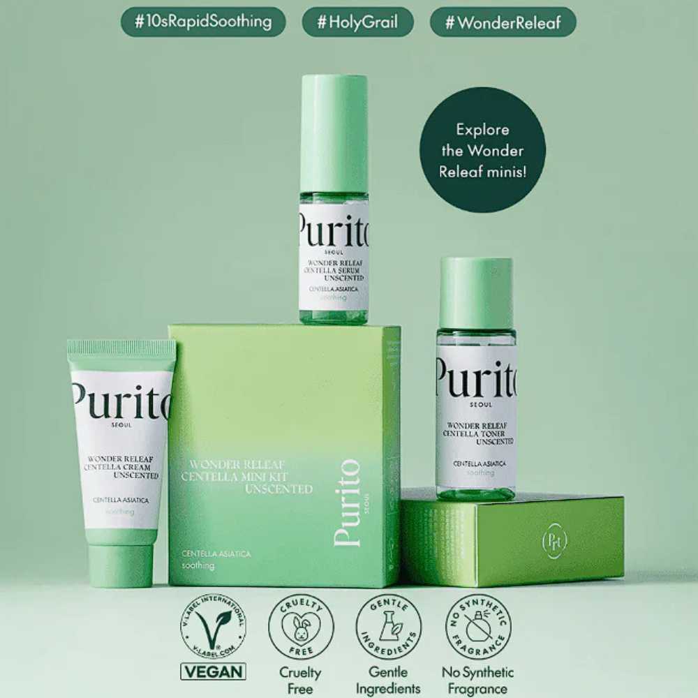 Purito Wonder Releaf Centella Mini Kit Lakinza K-beauty