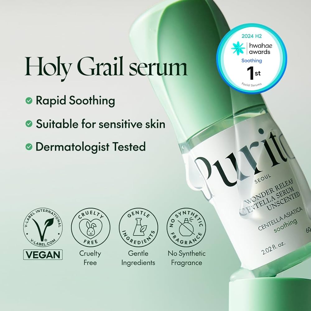 Purito Wonder Releaf Centella Serum Unscented 60ml Lakinza K-beauty