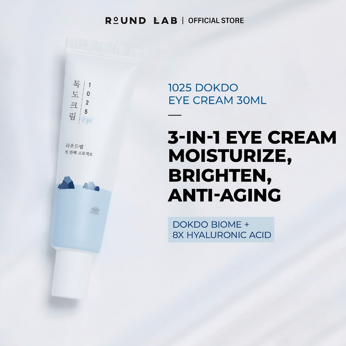 Round Lab 1025 Dokdo Eye Cream 30ml | Lakinza K - beauty Canada