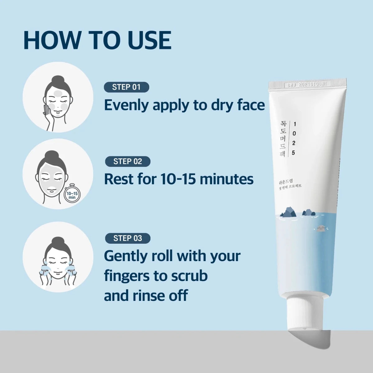 Round Lab 1025 Dokdo Mud Pack 100ml | Lakinza K - beauty Canada