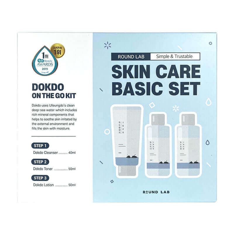 Round Lab 1025 Dokdo On the Go Kit For Dry & Sensitive Skin Lakinza K-beauty