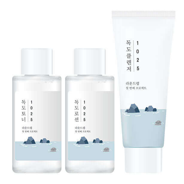 Round Lab 1025 Dokdo On the Go Kit For Dry & Sensitive Skin Lakinza K-beauty