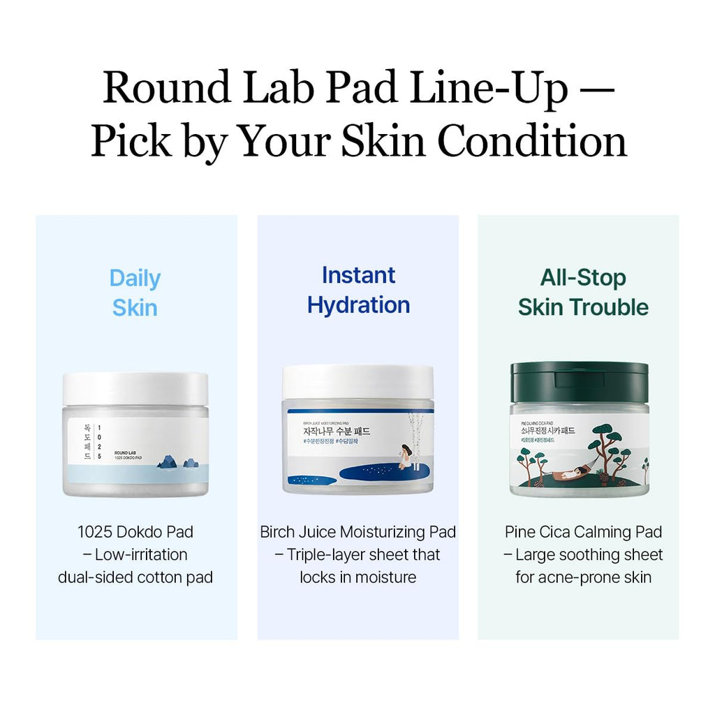Round Lab 1025 Dokdo Pad 120g / 70pads | Lakinza K - beauty Canada