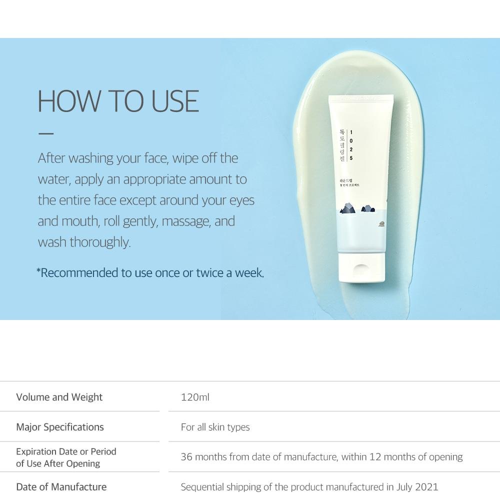 Round Lab 1025 Dokdo Peeling Gel 120ml | Lakinza K - beauty Canada