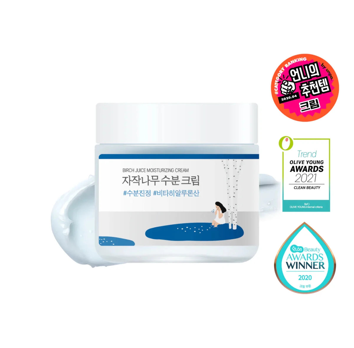 Round Lab Birch Juice Moisturizing Cream 80ml Lakinza K-beauty