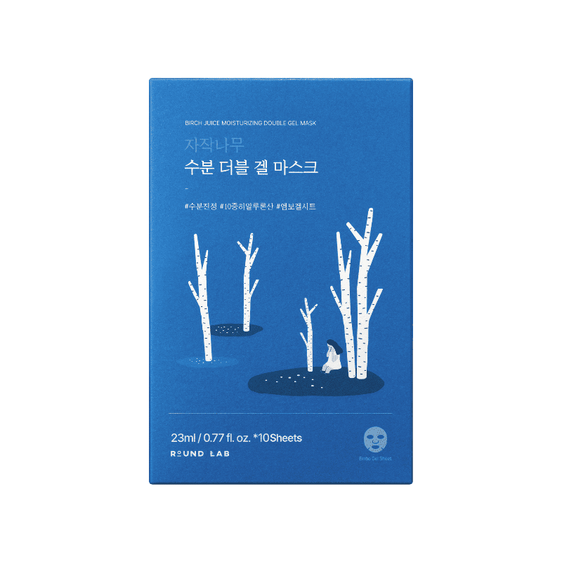 Round Lab Birch Juice Moisturizing Double Gel Mask 23ml Lakinza K-beauty