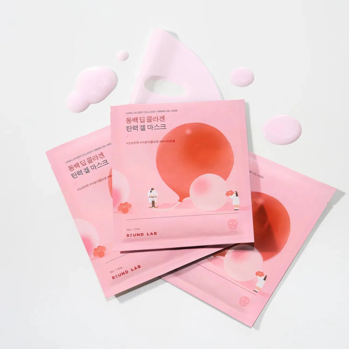 Round Lab Camellia Deep Collagen Firming Gel Mask 34ml Lakinza K-beauty
