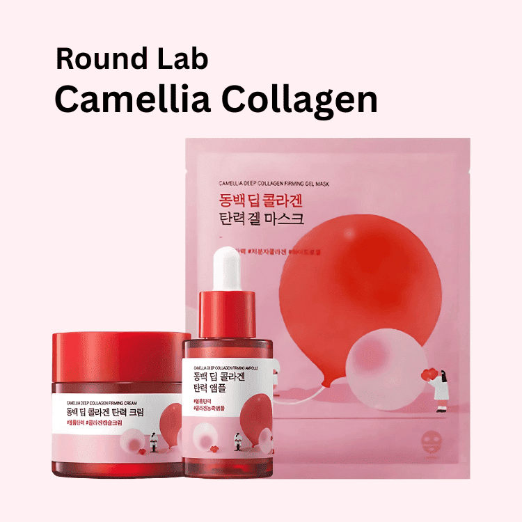 Round Lab Camellia Deep Collagen Firming Routine Lakinza K-beauty