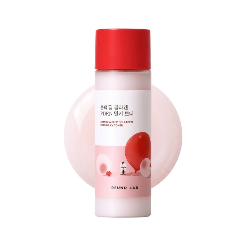 Round Lab Camellia Deep Collagen PDRN Milky Toner 150ml | Lakinza K-beauty Canada